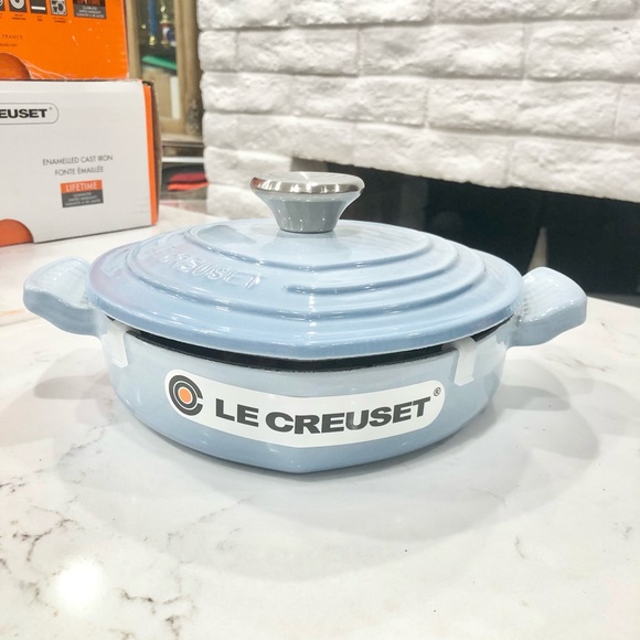 Le Creuset Kitchen Le Creuset Heart Shaped Cast Iron Coastal Blue